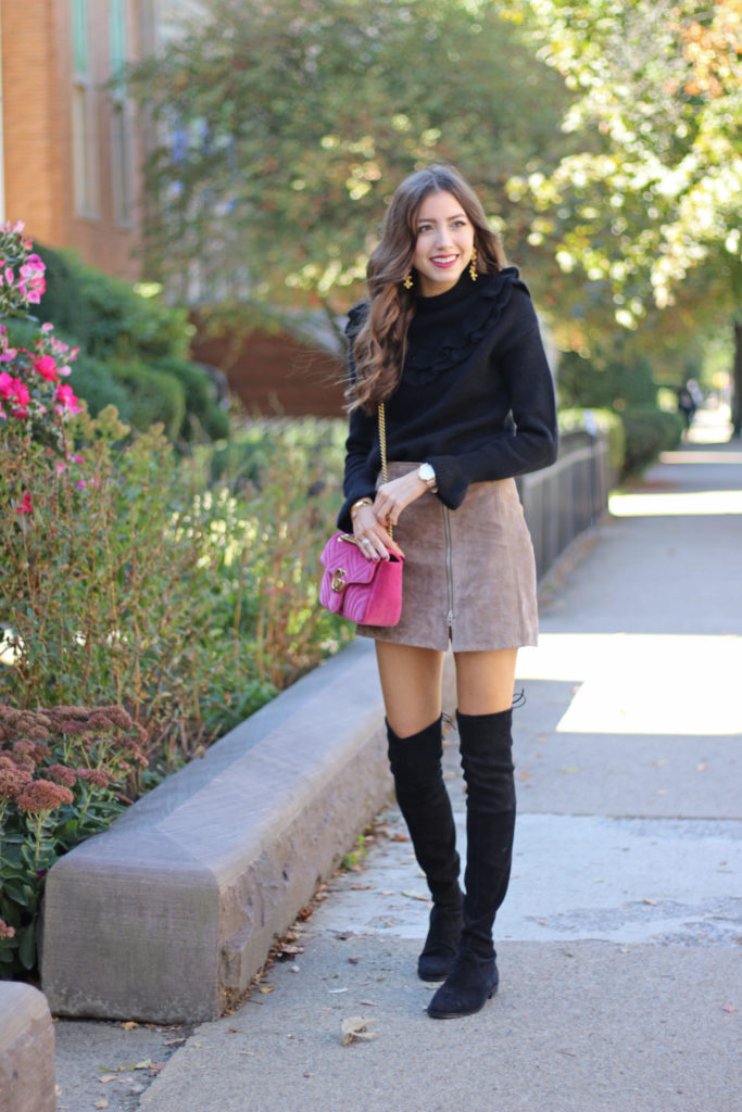 The Perfect Suede Miniskirt for Fall Under $100